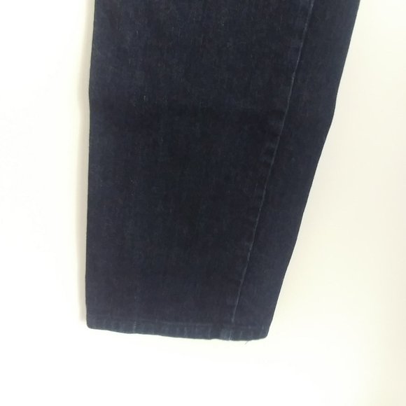 LRL RALPH LAUREN Women's Blue Jeans Zip Front Pockets Gold Accents Size 2 - Picture 3 of 6